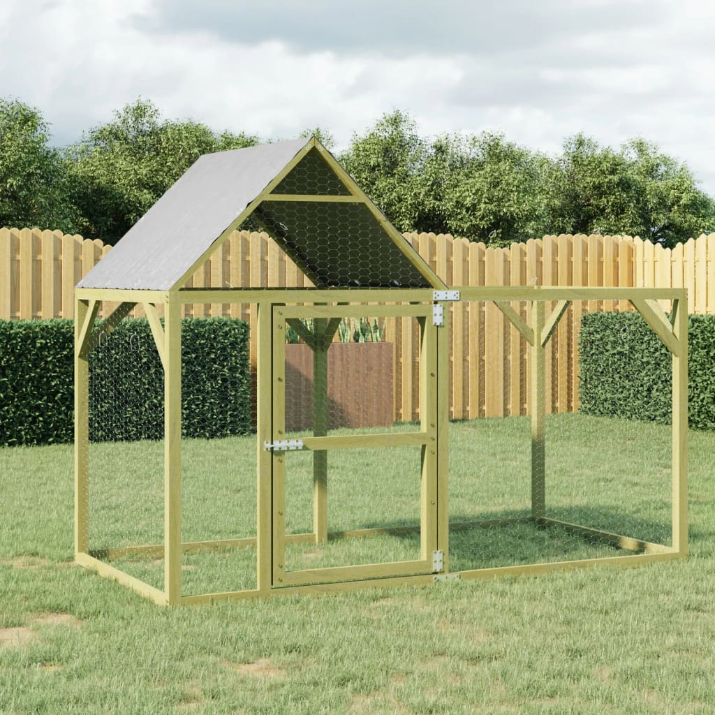 Vidaxl Chicken Coop 200x100x150 cm Pine solide imprégnée