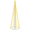 Vidaxl kegelkerstboom 310 LEDS 100x300 cm blanc chaud