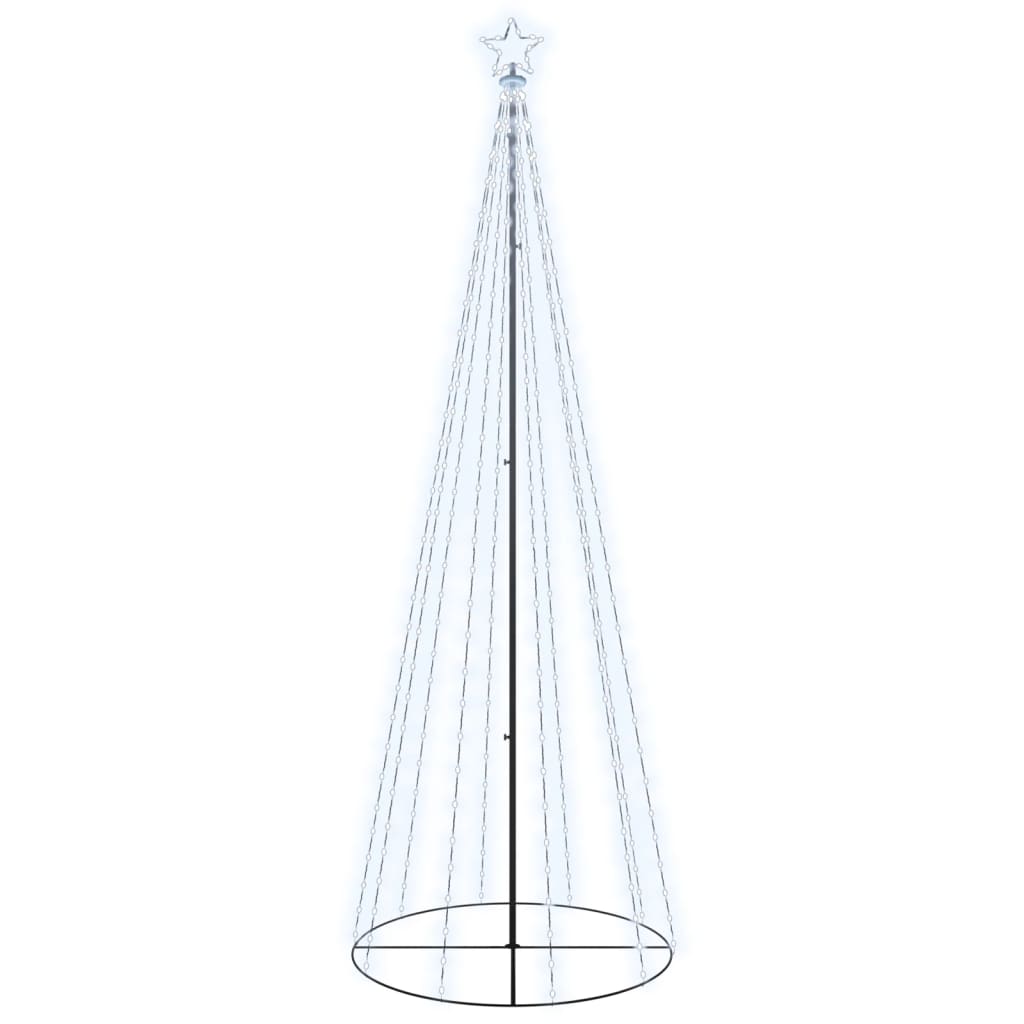 Vidaxl kegelkerstboom 310 LEDS 100x300 cm blanc froid