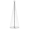 Vidaxl kegelkerstboom 310 LEDS 100x300 cm bleu