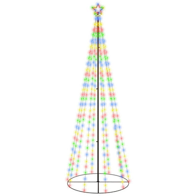 Vidaxl kegelkerstboom 310 LEDS 100x300 cm multi-colorant