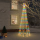 Vidaxl kegelkerstboom 310 LEDS 100x300 cm multi-colorant