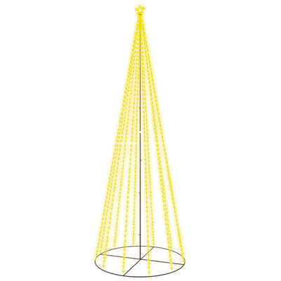 Vidaxl kegelkerstboom 732 LEDS blanc chaud 160x500 cm
