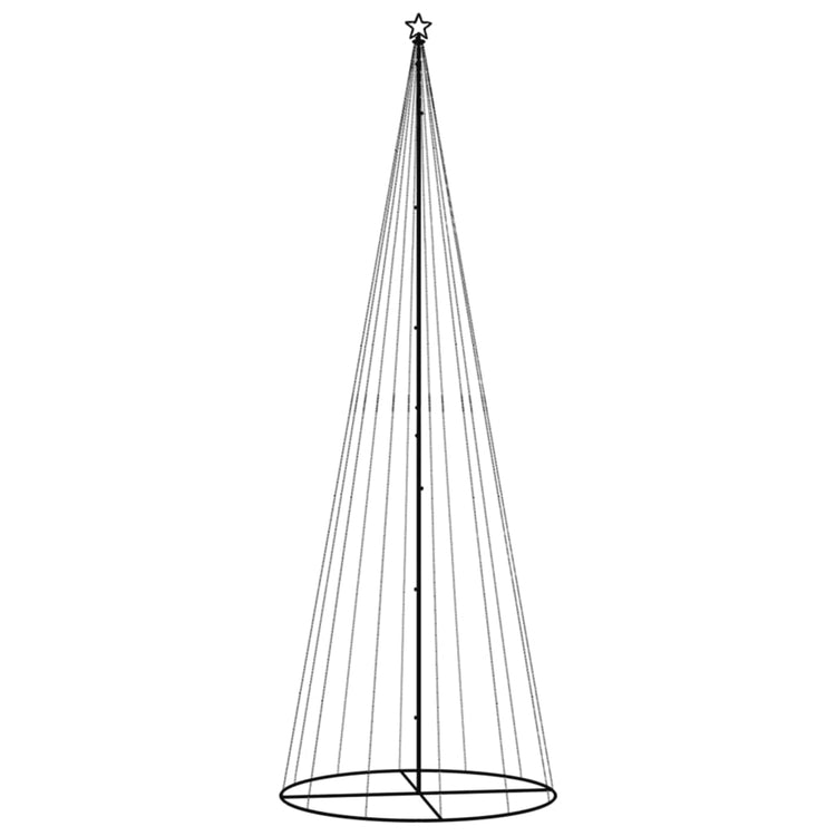 Vidaxl kegelkerstboom 732 LEDS blanc froid 160x500 cm
