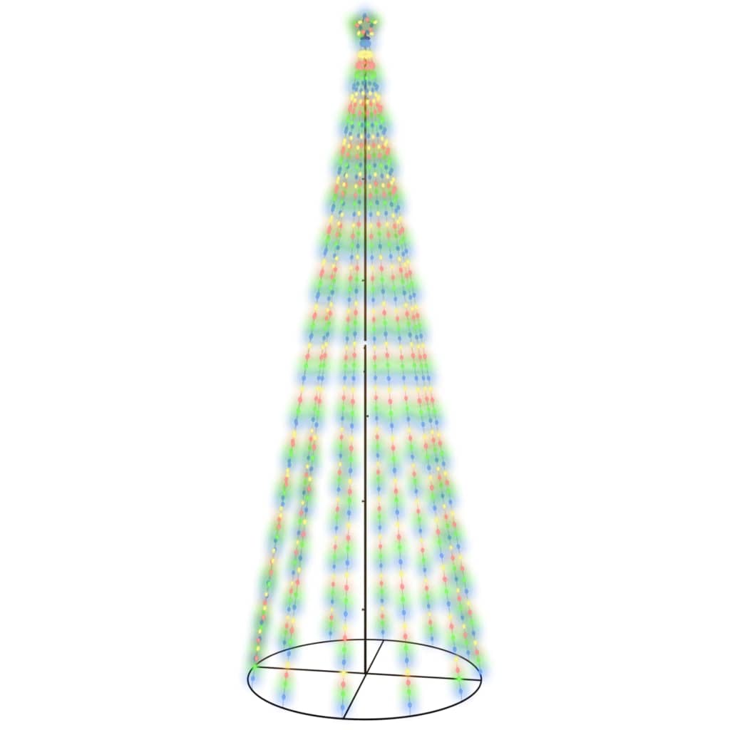 Vidaxl kegelkerstboom 732 LEDS Multicolore 160x500 cm