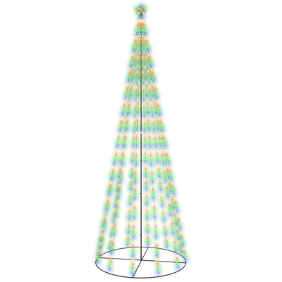 Vidaxl kegelkerstboom 732 LEDS Multicolore 160x500 cm
