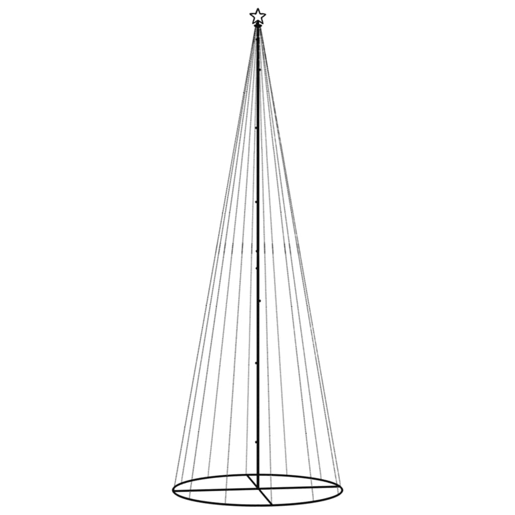 Vidaxl kegelkerstboom 732 LEDS Multicolore 160x500 cm