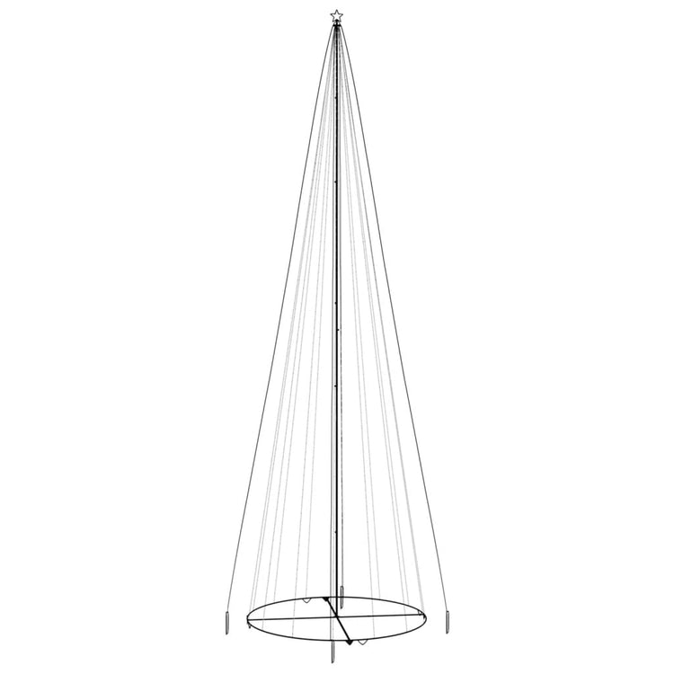 Vidaxl kegelkerstboom 1134 LEDS Cold White 230x800 cm