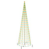 Vidaxl kegelkerstboom 1134 LEDS Multi -colored 230x800 cm