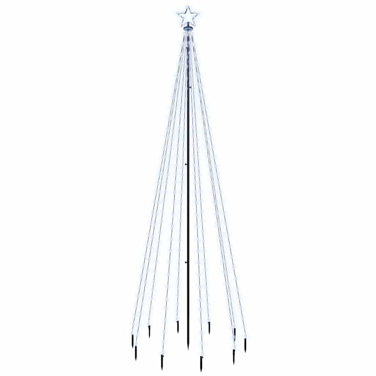Vidaxx Sapin de Noël avec piquet 310 LED blanc froid 300 cm