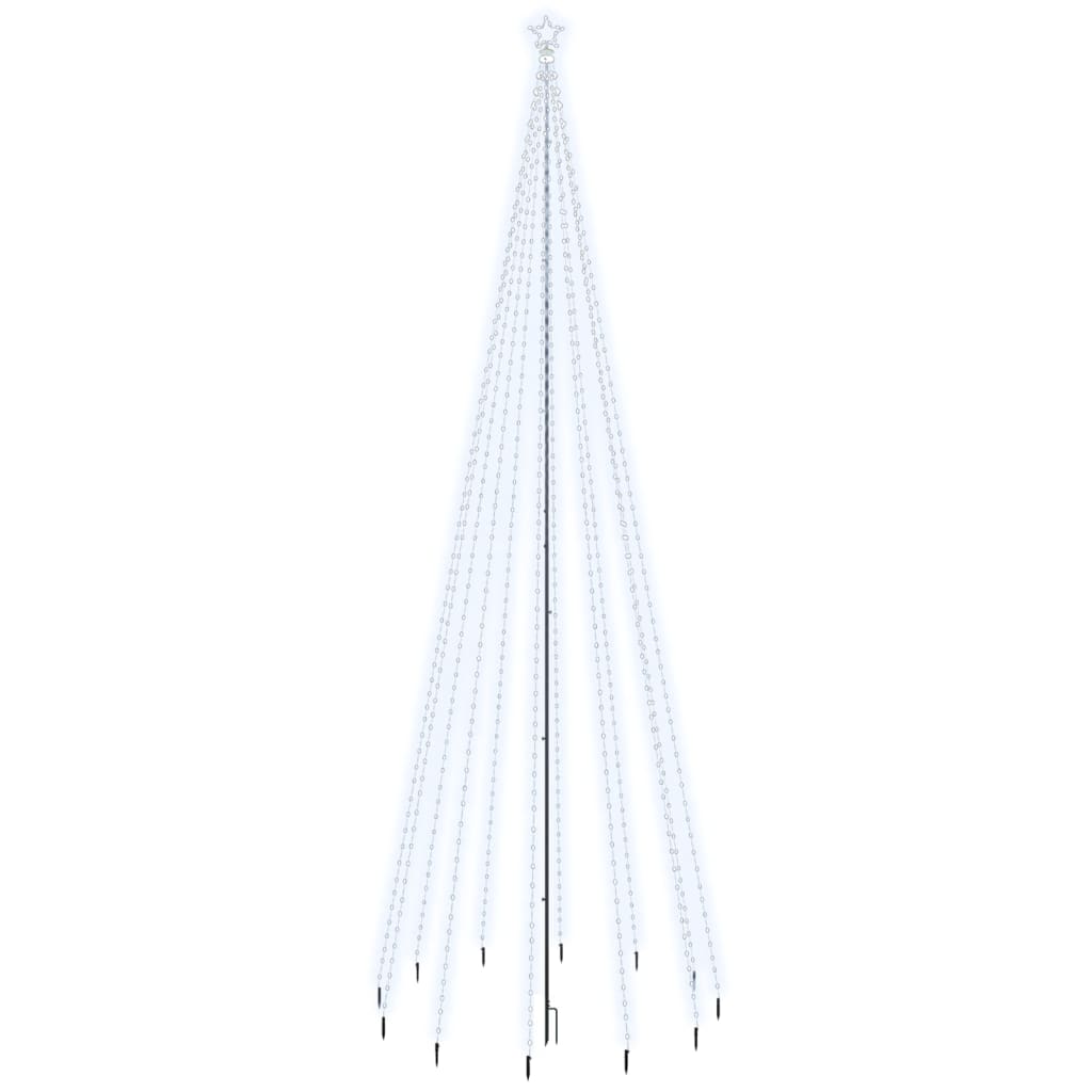 Vidaxl Christmas Tree avec broche de masse 732 LEDS Blanc froid 500 cm