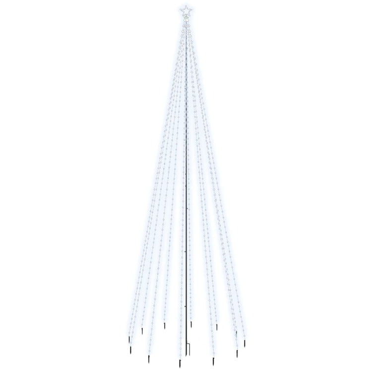 Vidaxl Christmas Tree avec broche de masse 732 LEDS Blanc froid 500 cm