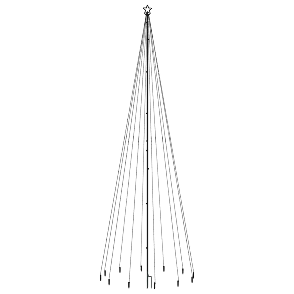 Vidaxl Christmas Tree avec broche de masse 732 LEDS Blanc froid 500 cm