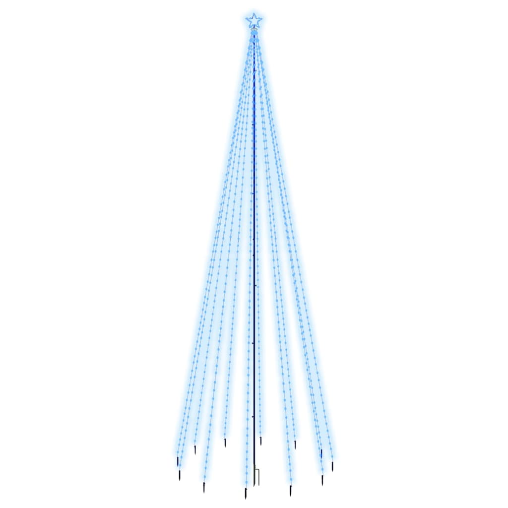 Vidaxl Christmas Tree avec broche de sol 732 LEDS BLUE 500 cm