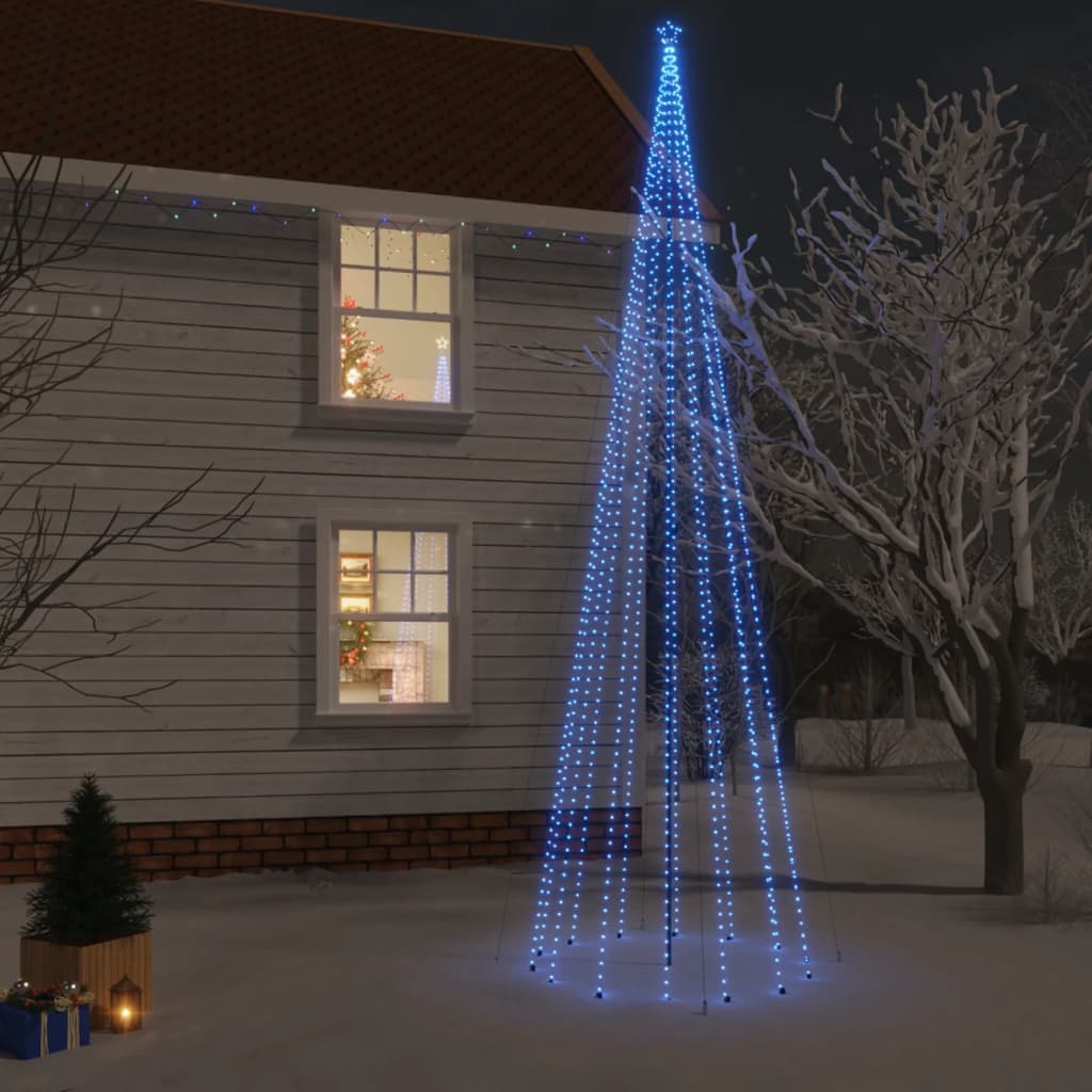 Vidaxl Christmas Tree avec broche au sol 1134 LEDS bleu 800 cm