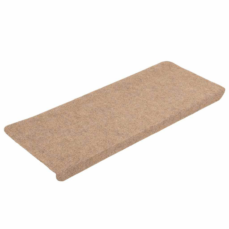Vidaxl Stair Mats auto-adhésif 15 ST 65X24.5x3,5 cm beige