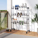 Vidaxx étagère à chaussures à roulettes 66x27x100 cm couleur argent