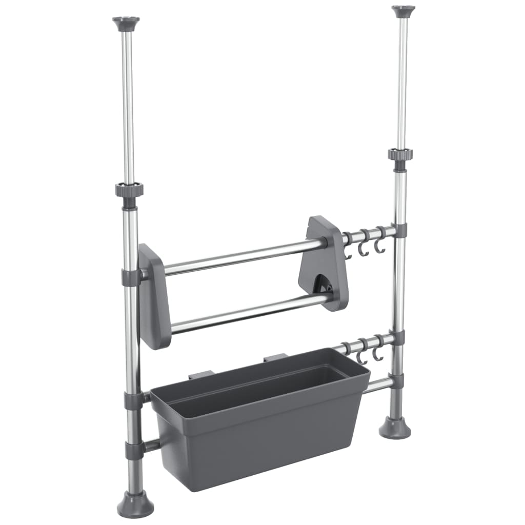 Vidaxx organisateur de comptoir réglable en aluminium