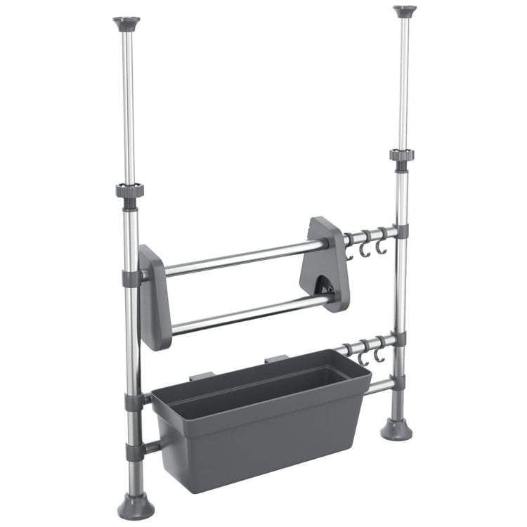 Vidaxx organisateur de comptoir réglable en aluminium