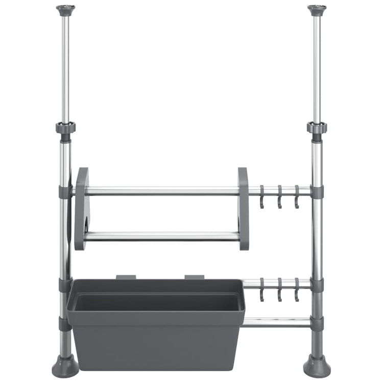Vidaxx organisateur de comptoir réglable en aluminium