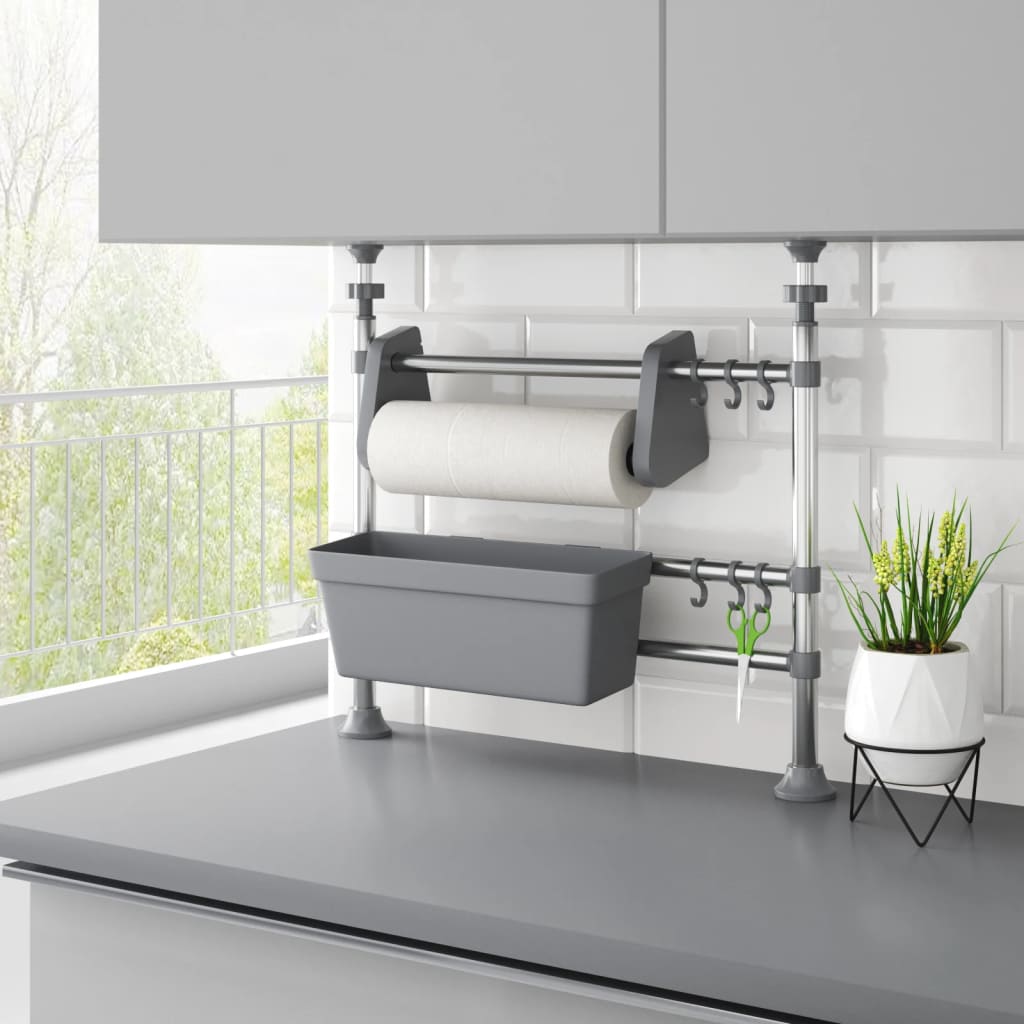 Vidaxx organisateur de comptoir réglable en aluminium