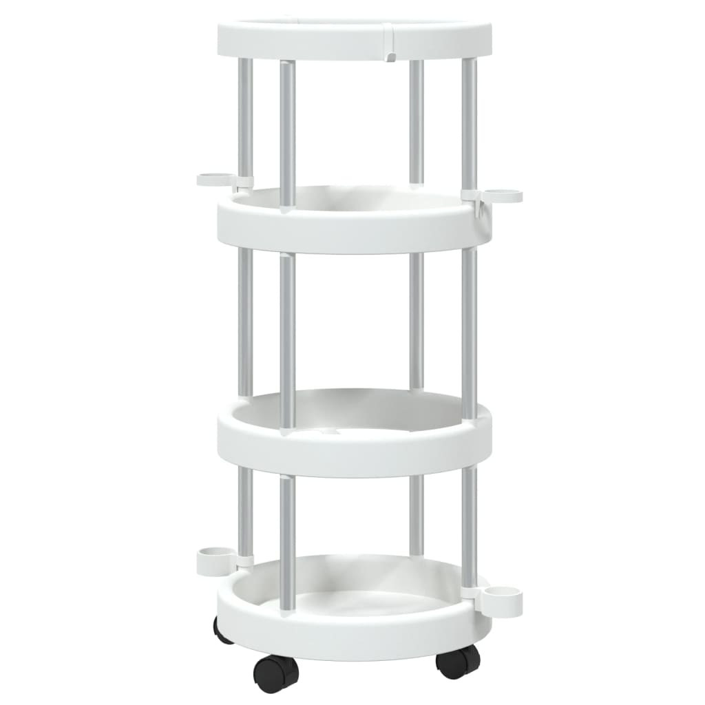 Chariot de nettoyage Vidaxx avec panier de rangement en aluminium