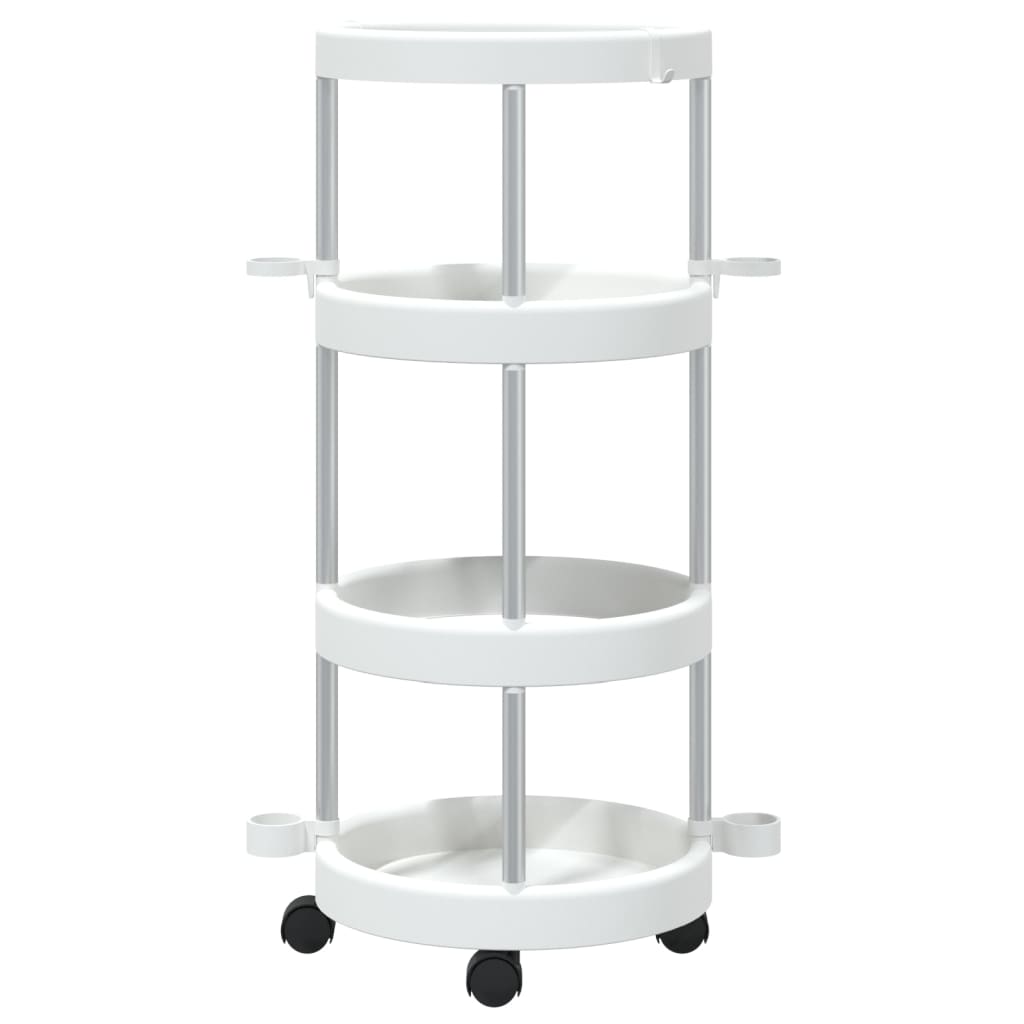 Chariot de nettoyage Vidaxx avec panier de rangement en aluminium