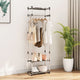 Rack de vêtements Vidaxl 3 couches 59x29x192 cm en aluminium argent couleur