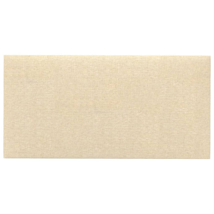 Panneaux muraux Vidaxl 12 PCS 0,54 m² 30x15 cm Crème de tissu -Colore