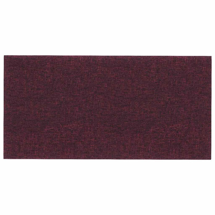 Panneaux muraux vidaxl 12 pcs 0,54 m² 30x15 cm tissu violet