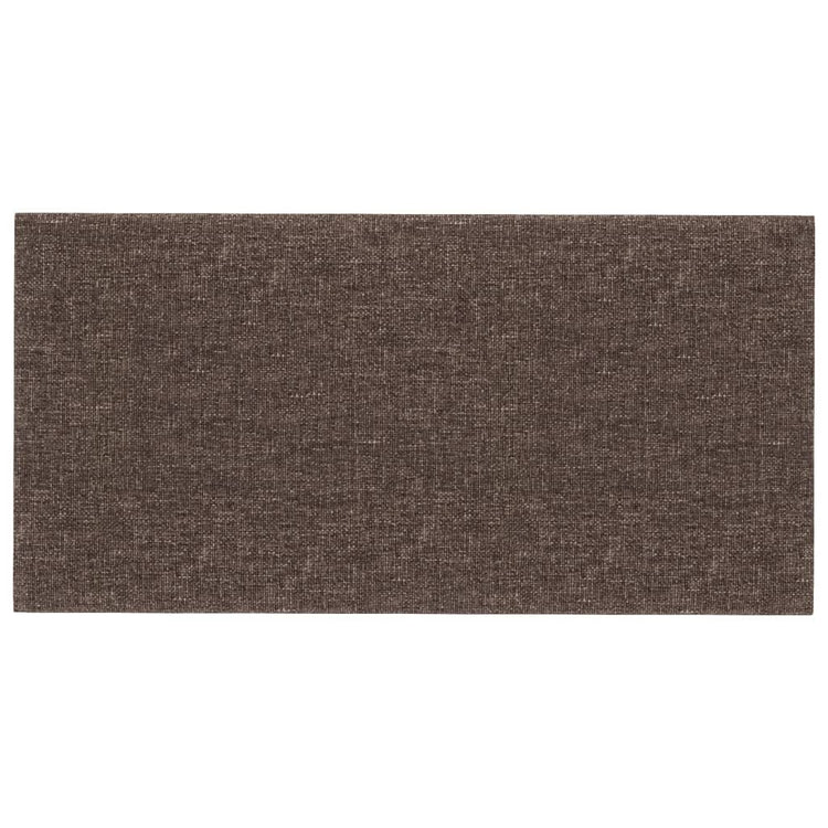 Panneaux muraux vidaxl 12 pcs 0,54 m² 30x15 cm tissu taupe