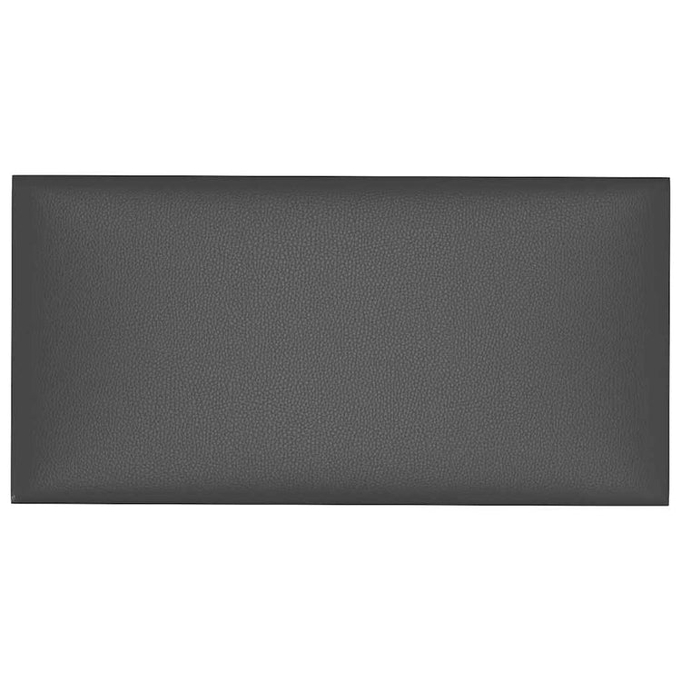 Panneaux muraux vidaxl 12 pcs 0,54 m² 30x15 cm en cuir artificiel gris