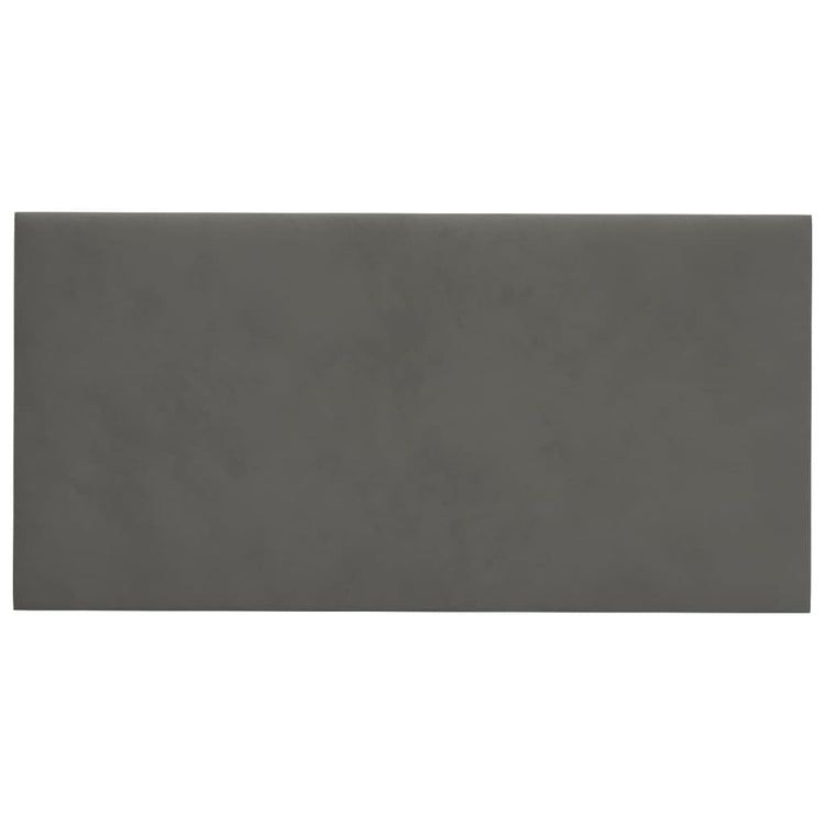 Panneaux muraux vidaxl 12 pcs 0,54 m² 30x15 cm en velours gris foncé