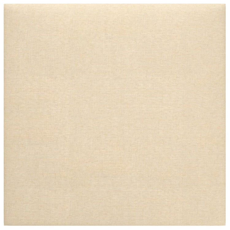Panneaux muraux Vidaxl 12 ST 1,08 m² 30x30 cm Crème de tissu -Colore
