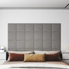 Panneaux muraux Vidaxl 12 ST 1,08 m² 30x30 cm Gris clair