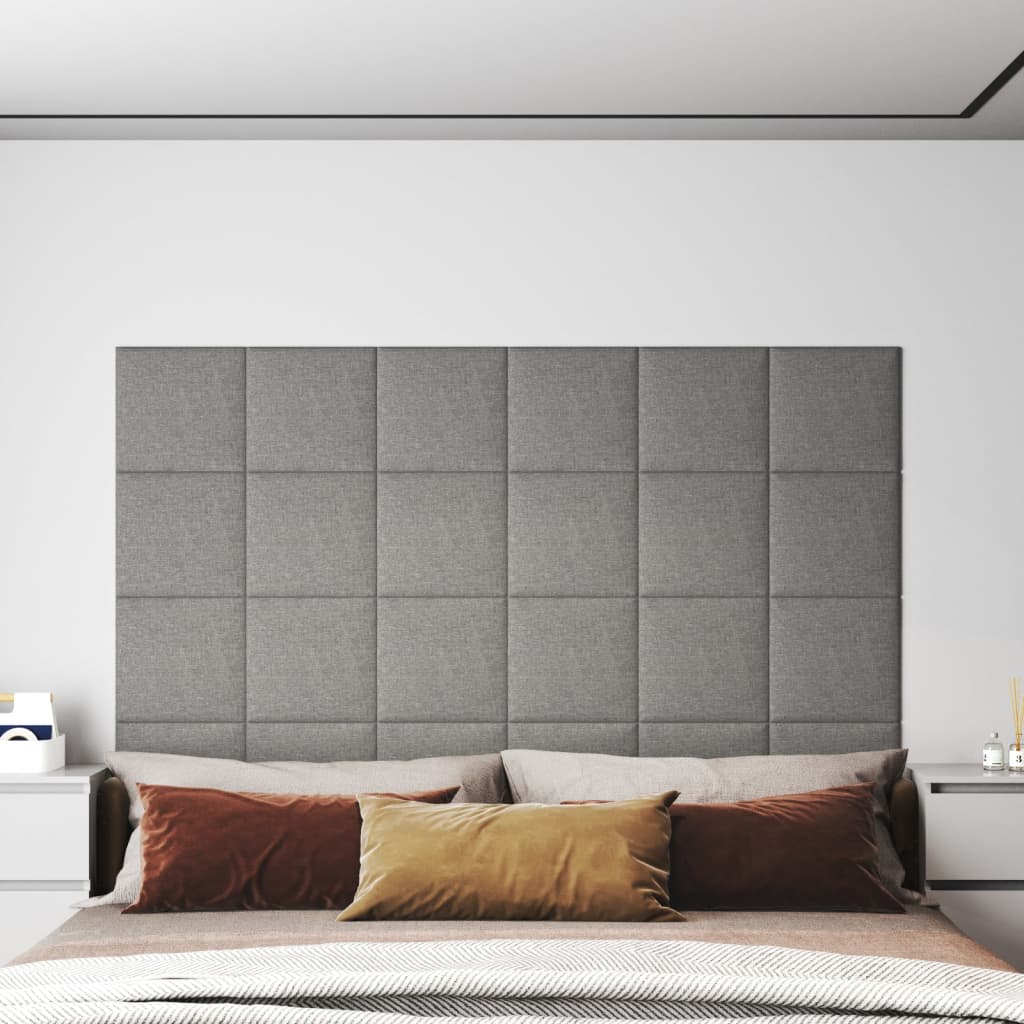 Panneaux muraux Vidaxl 12 ST 1,08 m² 30x30 cm Gris clair