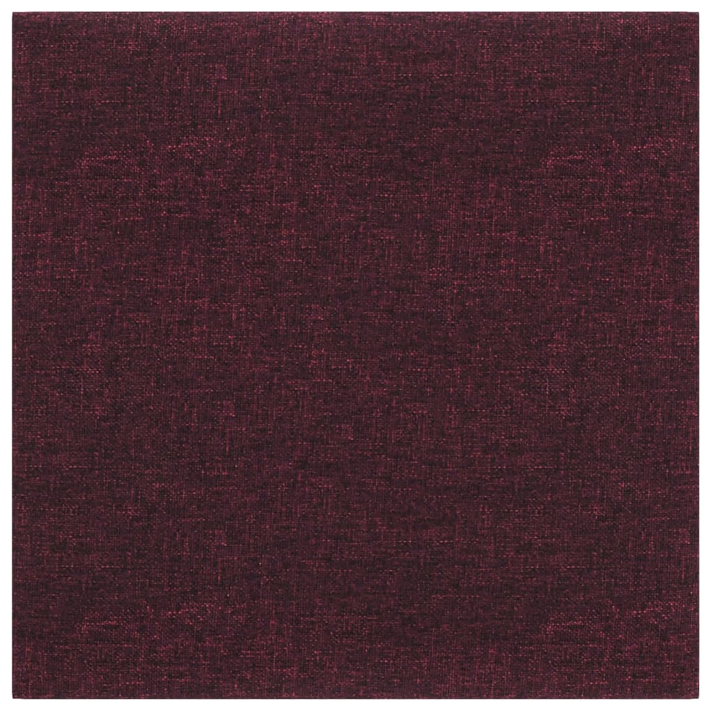Panneaux muraux vidaxl 12 st 1,08 m² 30x30 cm tissu violet