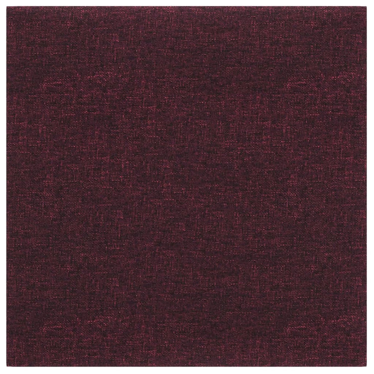 Panneaux muraux vidaxl 12 st 1,08 m² 30x30 cm tissu violet