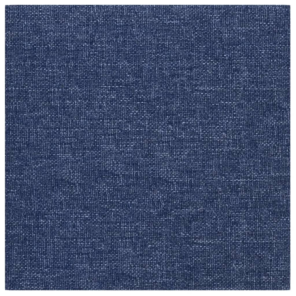 Panneaux muraux vidaxl 12 st 1,08 m² 30x30 cm tissu bleu