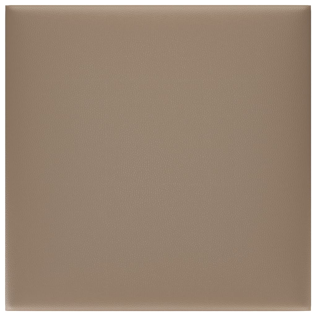 Panneaux muraux Vidaxl 12 st 1,08 m² 30x30 cm en cuir art cappuccinocolide
