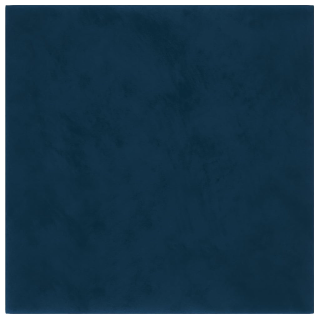 Panneaux muraux vidaxl 12 st 1,08 m² 30x30 cm en velours bleu