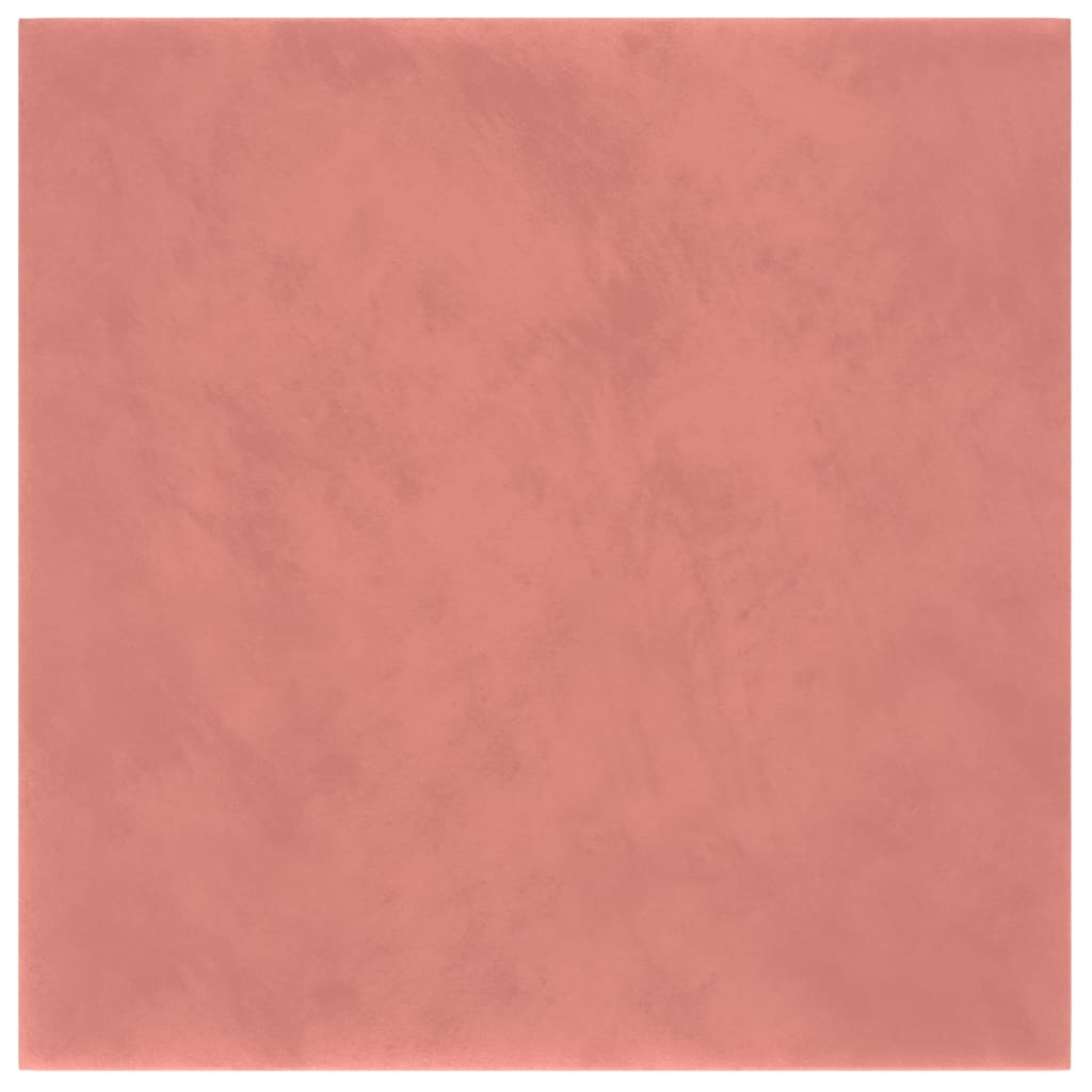 Panneaux muraux vidaxl 12 st 1,08 m² 30x30 cm en velours rose
