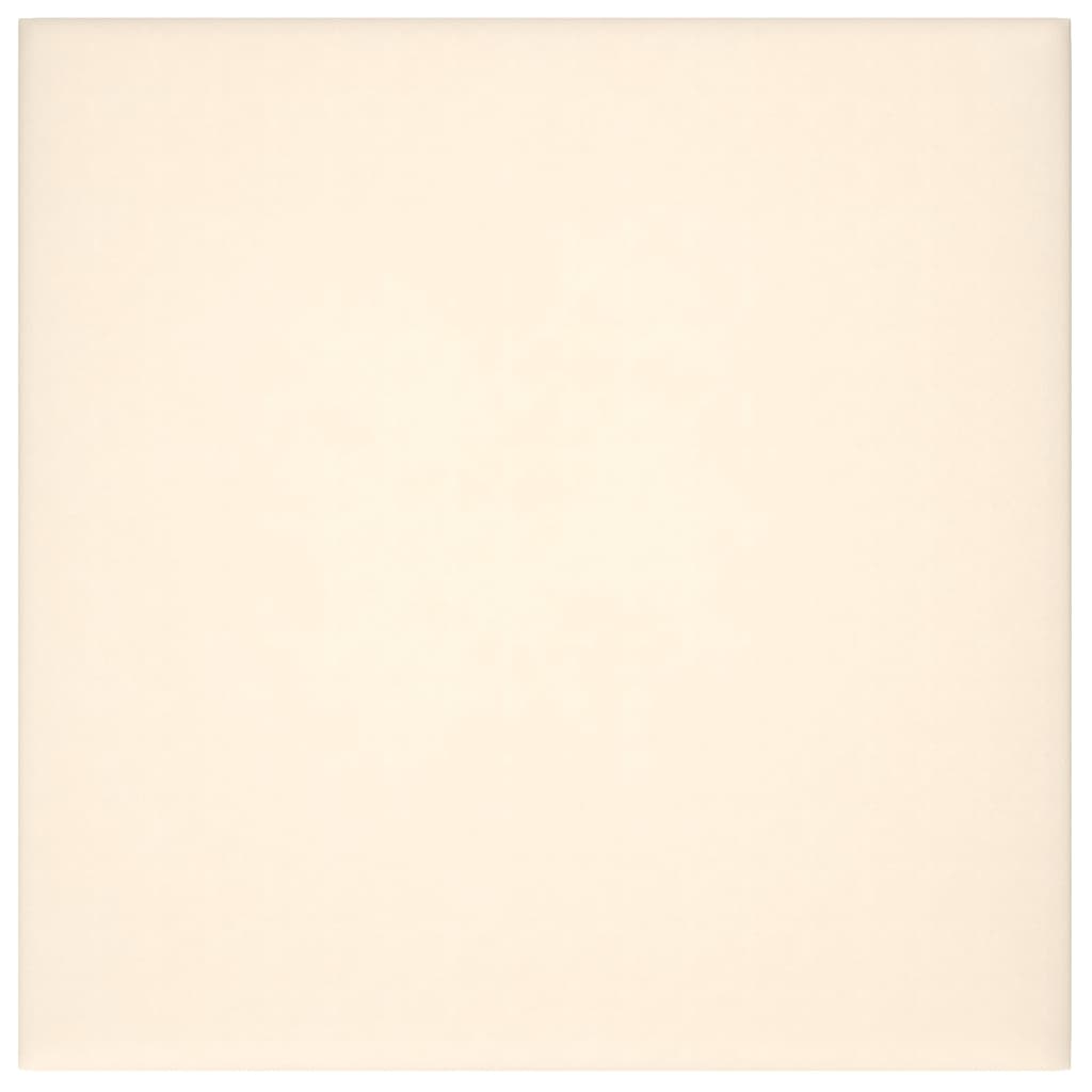 Panneaux muraux Vidaxl 12 ST 1,08 m² 30x30 cm Crème en velours -colore