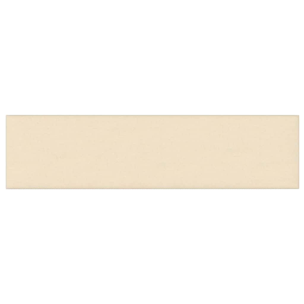Panneaux muraux Vidaxl 12 ST 1,08 m² 60x15 cm Crème de tissu -Colore