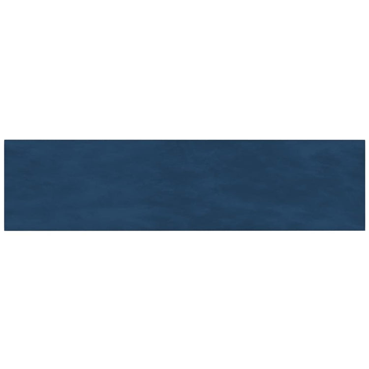 Panneaux muraux vidaxl 12 st 1,08 m² 60x15 cm en velours bleu