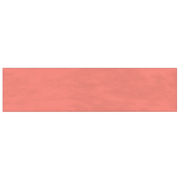 Panneaux muraux vidaxl 12 st 1,08 m² 60x15 cm en velours rose
