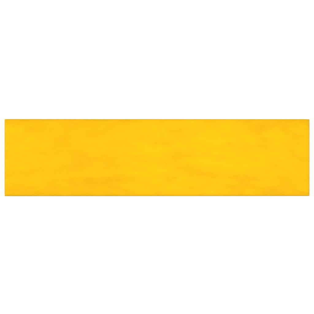Panneaux muraux vidaxl 12 st 1,08 m² 60x15 cm en velours jaune