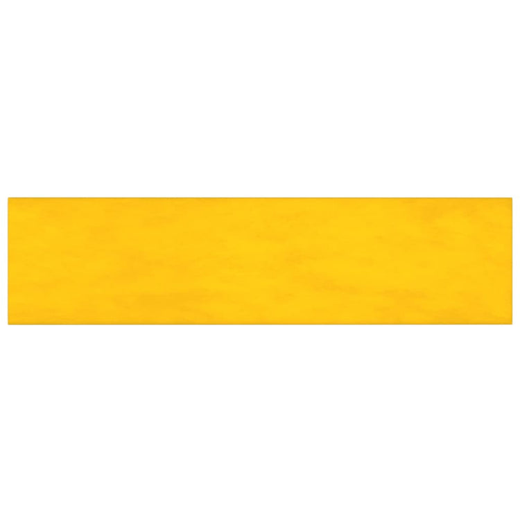 Panneaux muraux vidaxl 12 st 1,08 m² 60x15 cm en velours jaune