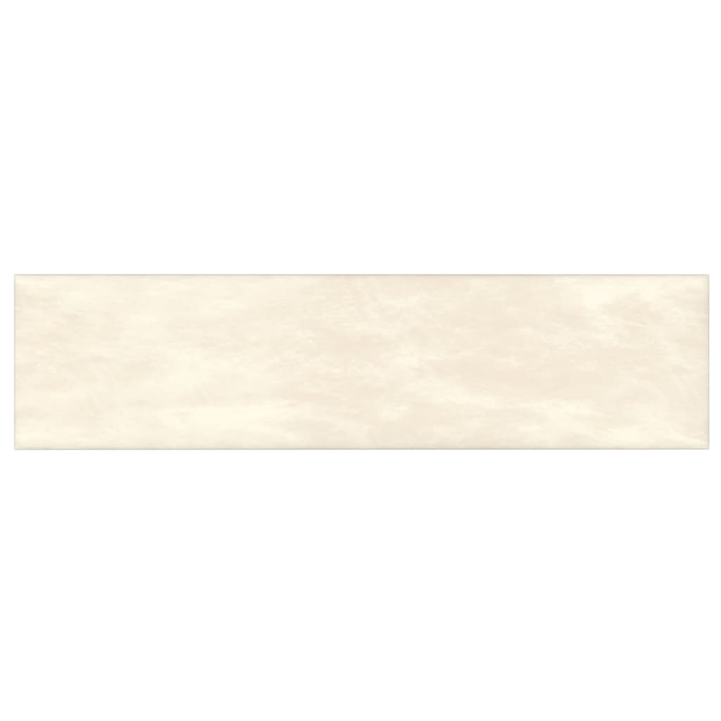 Panneaux muraux Vidaxl 12 ST 1,08 m² 60x15 cm Crème en velours -colore