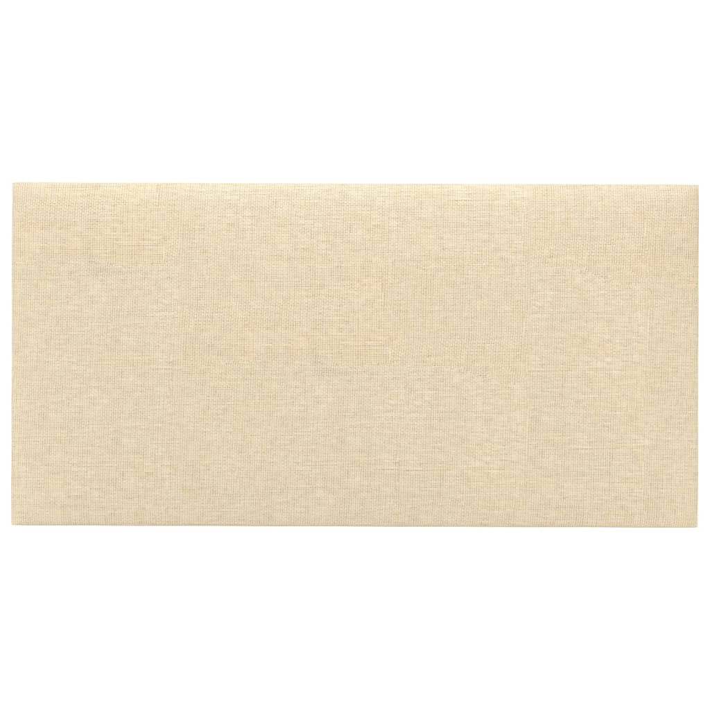 Panneaux muraux Vidaxl 12 ST 2,16 M² 60x30 cm Crème de tissu -Colore